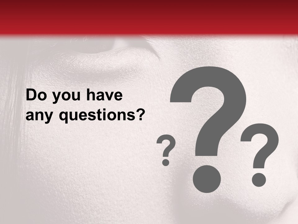 A Woman With Red Lipstick And A Red Background PowerPoint Template