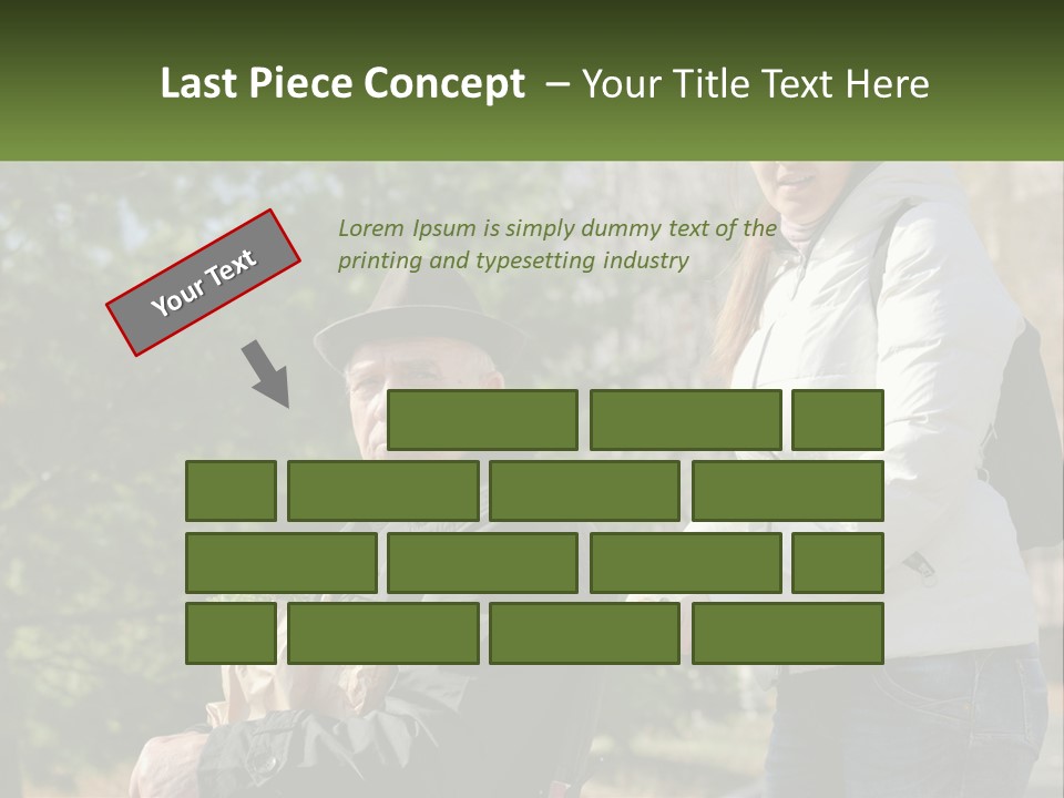 A Man Holding A Bag Of Vegetables Next To A Woman PowerPoint Template