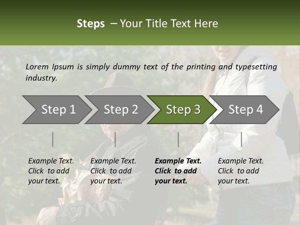 A Man Holding A Bag Of Vegetables Next To A Woman PowerPoint Template