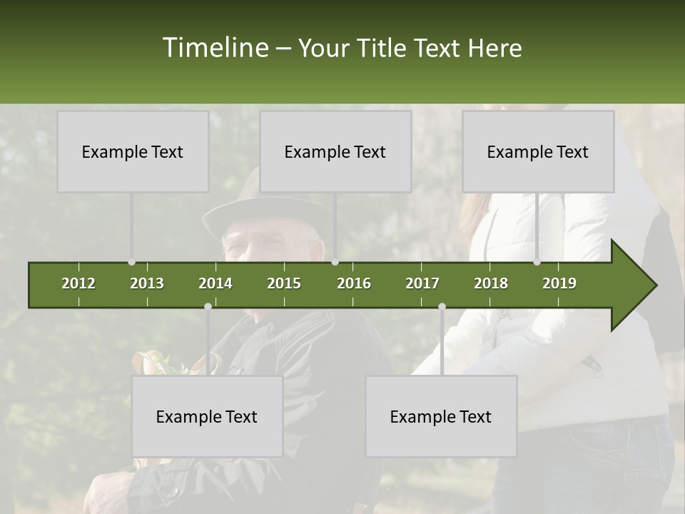 A Man Holding A Bag Of Vegetables Next To A Woman PowerPoint Template