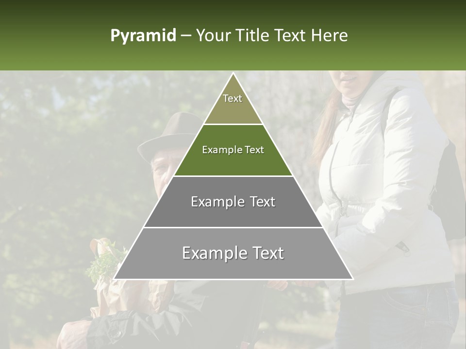 A Man Holding A Bag Of Vegetables Next To A Woman PowerPoint Template