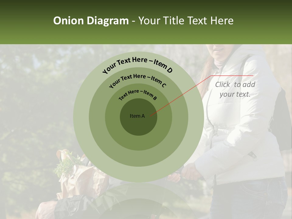 A Man Holding A Bag Of Vegetables Next To A Woman PowerPoint Template