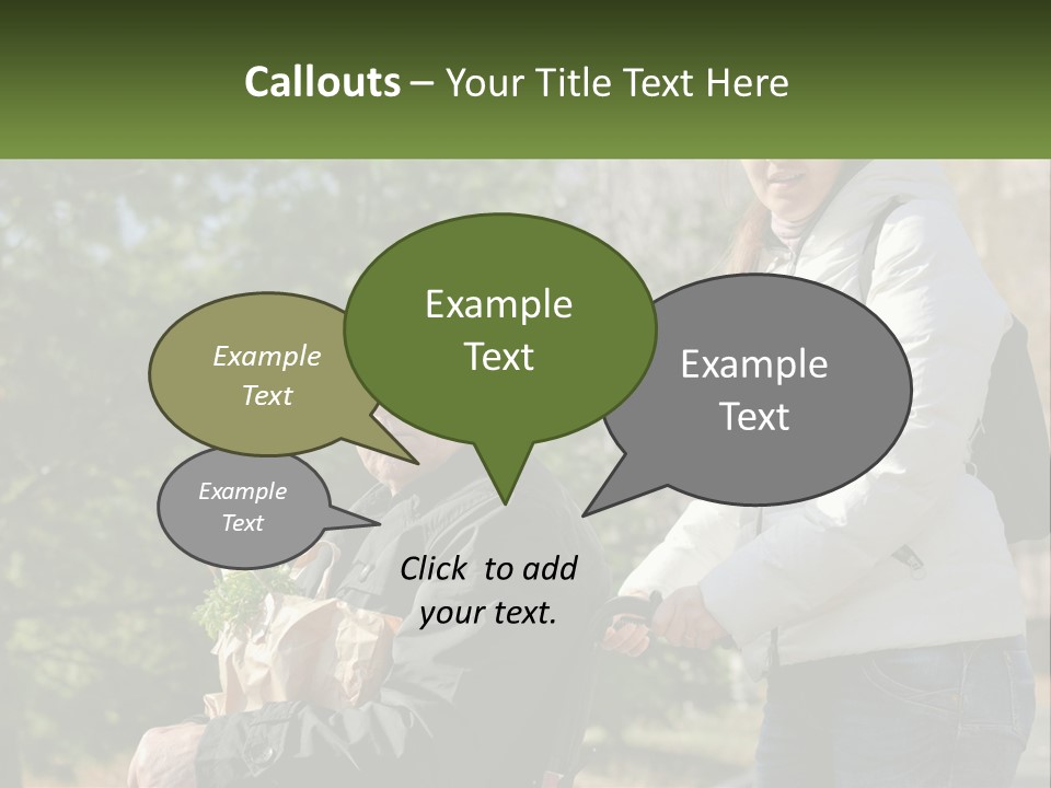 A Man Holding A Bag Of Vegetables Next To A Woman PowerPoint Template