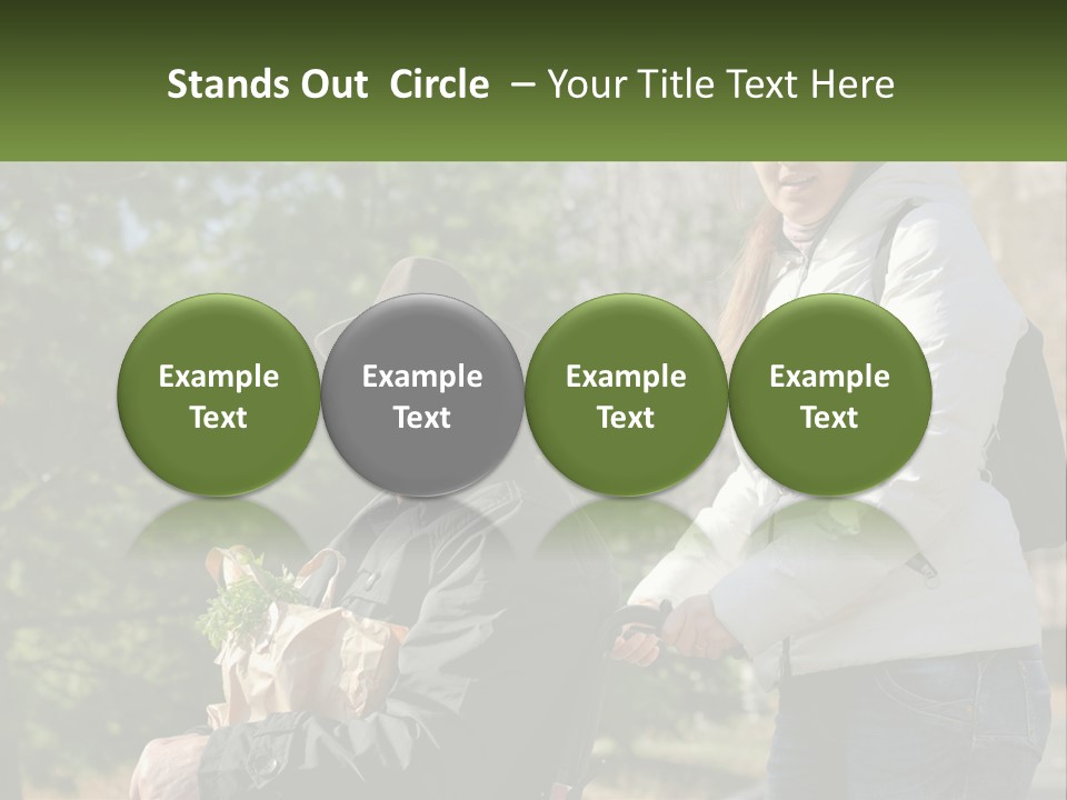 A Man Holding A Bag Of Vegetables Next To A Woman PowerPoint Template