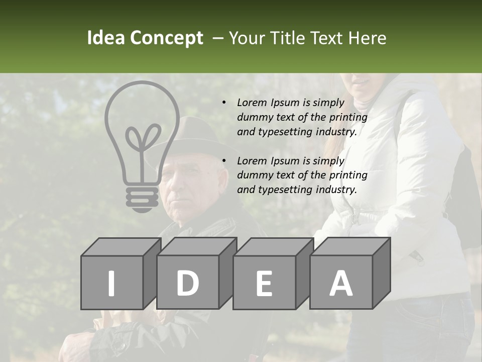 A Man Holding A Bag Of Vegetables Next To A Woman PowerPoint Template