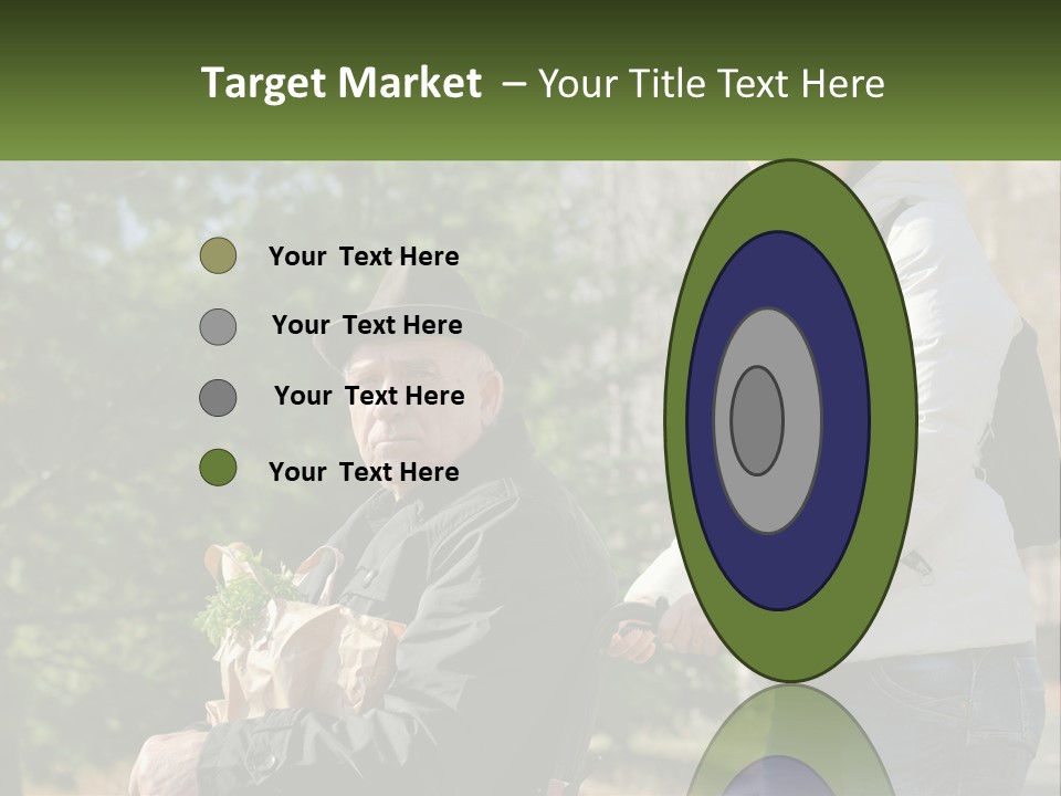 A Man Holding A Bag Of Vegetables Next To A Woman PowerPoint Template