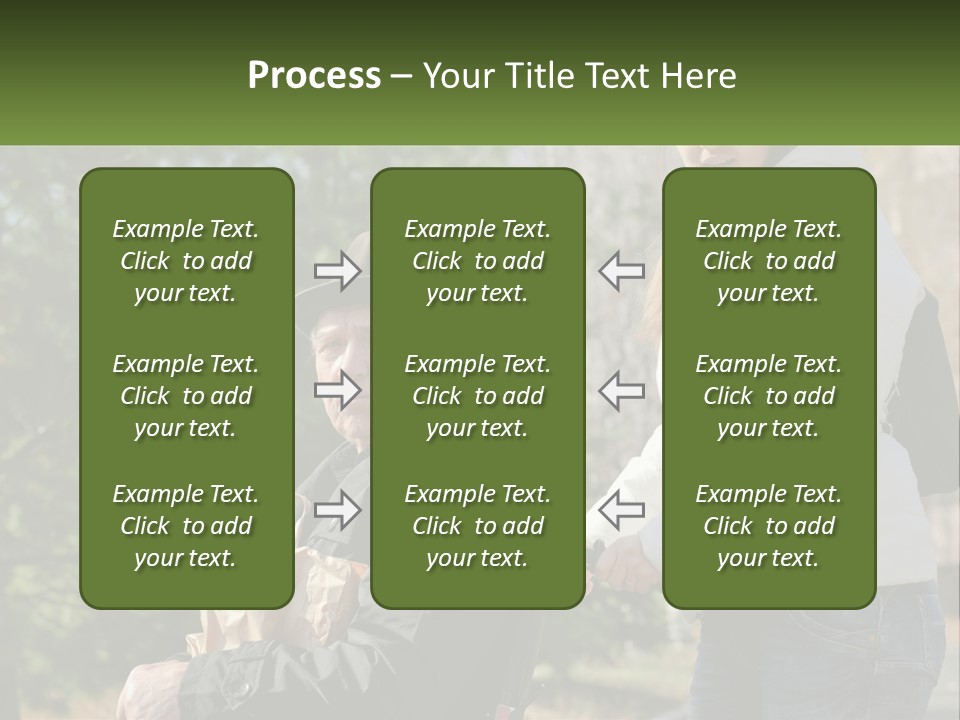 A Man Holding A Bag Of Vegetables Next To A Woman PowerPoint Template
