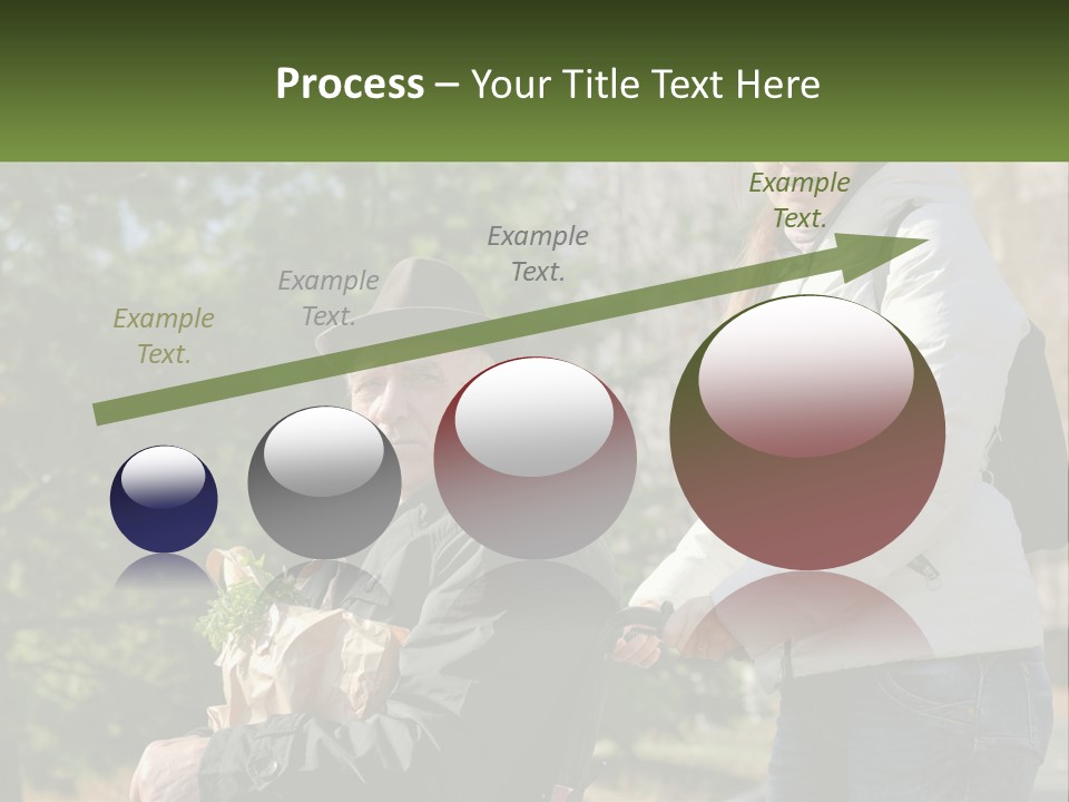 A Man Holding A Bag Of Vegetables Next To A Woman PowerPoint Template