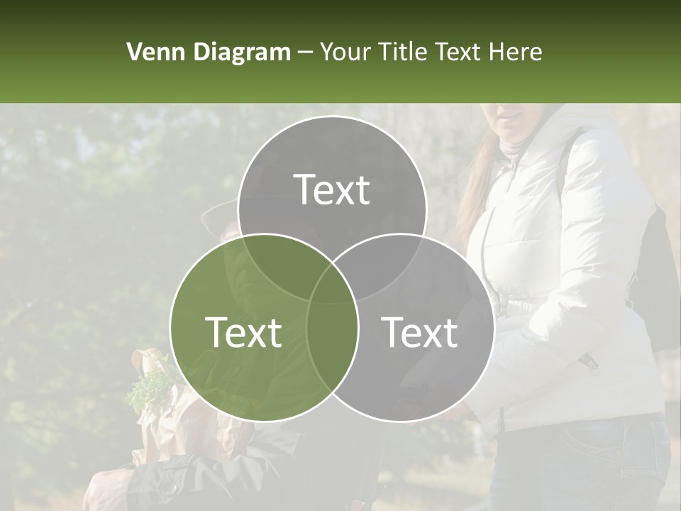 A Man Holding A Bag Of Vegetables Next To A Woman PowerPoint Template