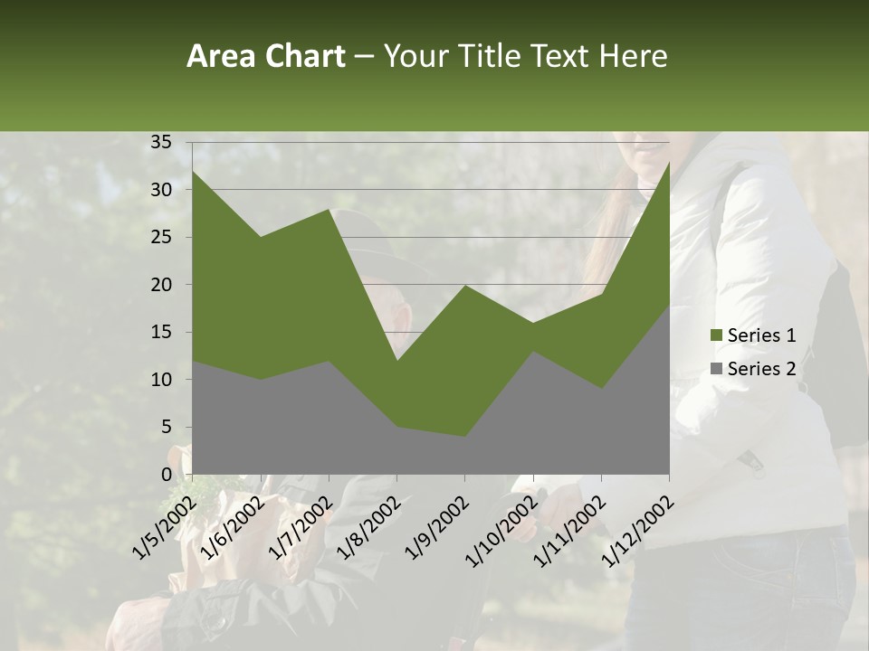 A Man Holding A Bag Of Vegetables Next To A Woman PowerPoint Template