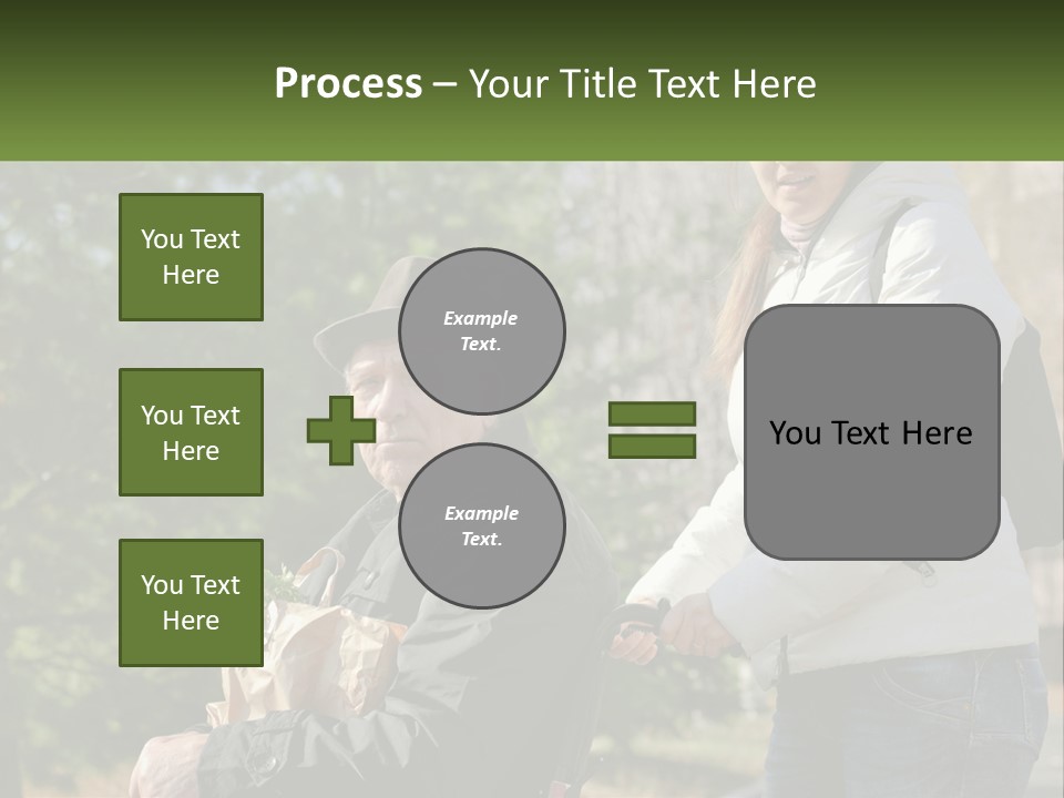 A Man Holding A Bag Of Vegetables Next To A Woman PowerPoint Template