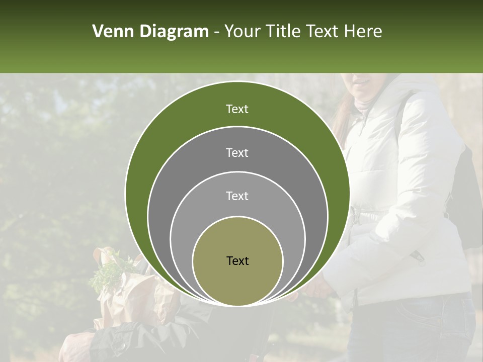 A Man Holding A Bag Of Vegetables Next To A Woman PowerPoint Template
