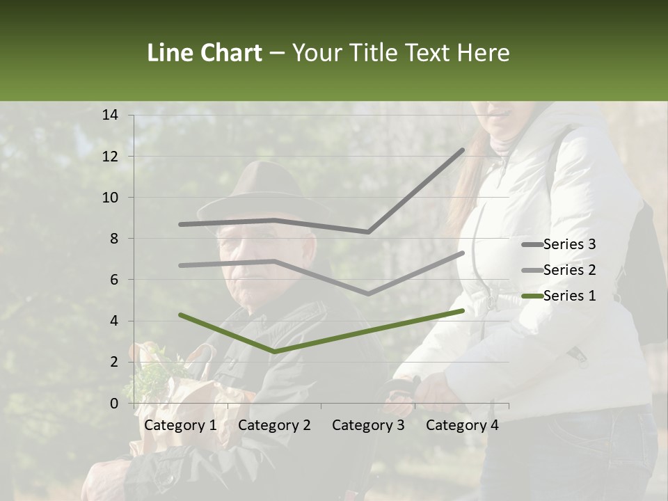 A Man Holding A Bag Of Vegetables Next To A Woman PowerPoint Template