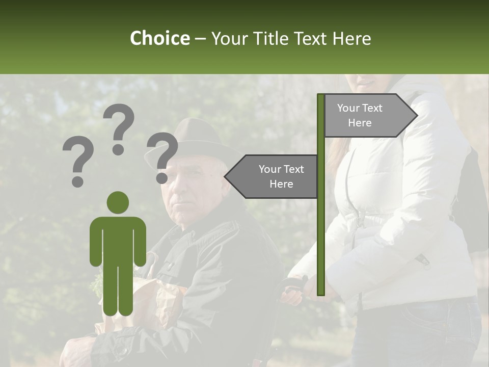 A Man Holding A Bag Of Vegetables Next To A Woman PowerPoint Template