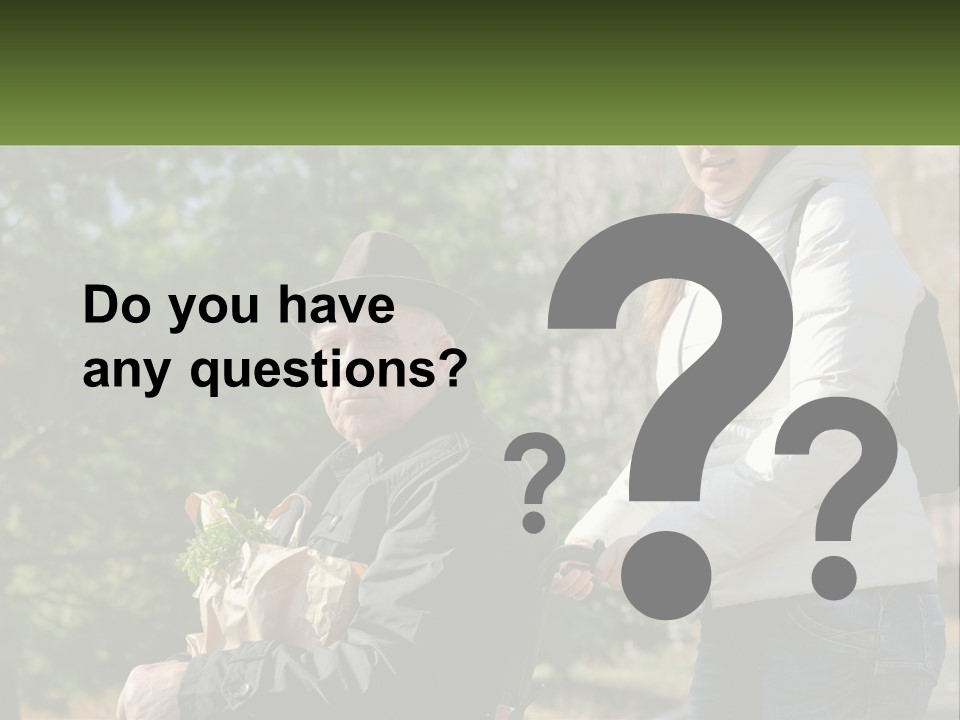 A Man Holding A Bag Of Vegetables Next To A Woman PowerPoint Template