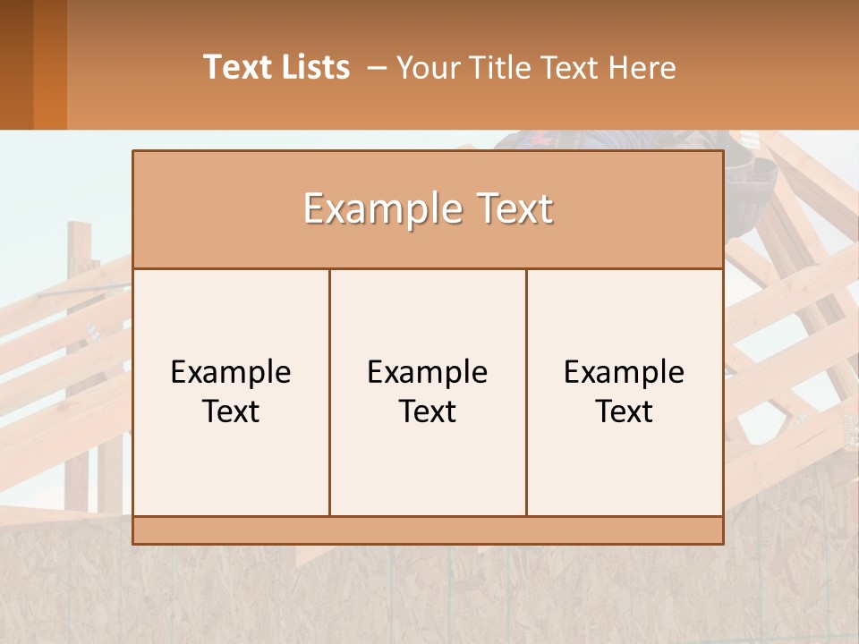 A Man Working On A Roof With A Hammer PowerPoint Template