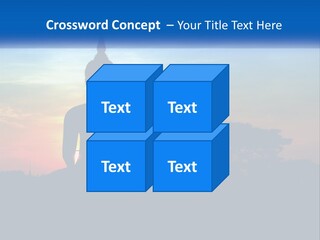 A Buddha Statue With The Sun Setting In The Background PowerPoint Template