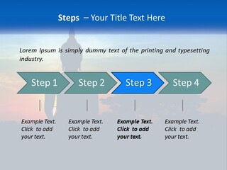 A Buddha Statue With The Sun Setting In The Background PowerPoint Template