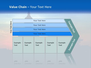 A Buddha Statue With The Sun Setting In The Background PowerPoint Template