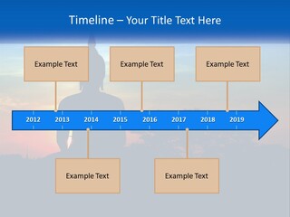 A Buddha Statue With The Sun Setting In The Background PowerPoint Template