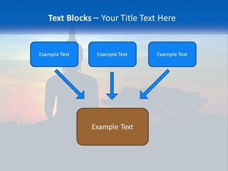 A Buddha Statue With The Sun Setting In The Background PowerPoint Template
