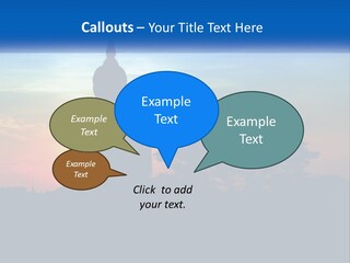 A Buddha Statue With The Sun Setting In The Background PowerPoint Template