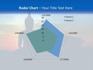 A Buddha Statue With The Sun Setting In The Background PowerPoint Template
