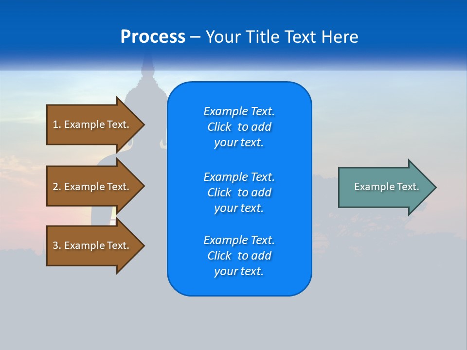 A Buddha Statue With The Sun Setting In The Background PowerPoint Template