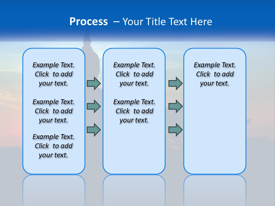 A Buddha Statue With The Sun Setting In The Background PowerPoint Template