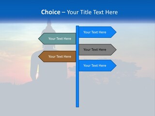 A Buddha Statue With The Sun Setting In The Background PowerPoint Template