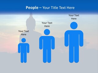 A Buddha Statue With The Sun Setting In The Background PowerPoint Template