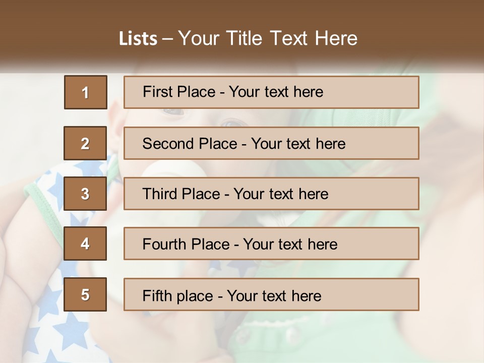 A Woman Feeding A Baby With A Bottle PowerPoint Template