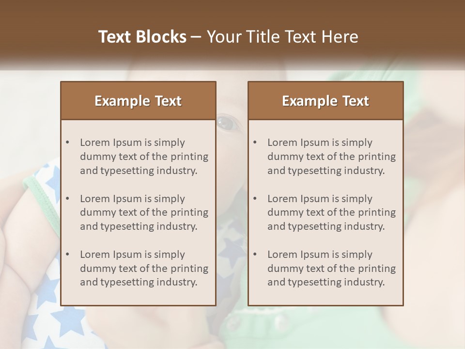 A Woman Feeding A Baby With A Bottle PowerPoint Template
