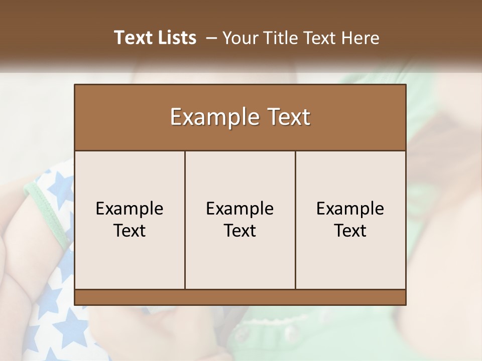 A Woman Feeding A Baby With A Bottle PowerPoint Template