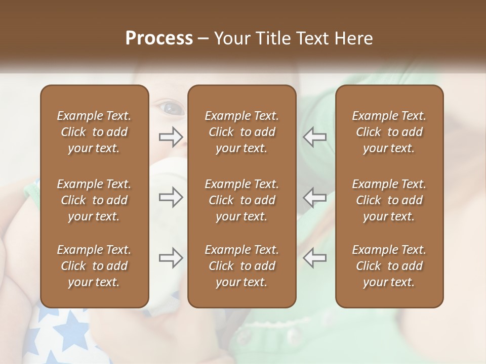 A Woman Feeding A Baby With A Bottle PowerPoint Template