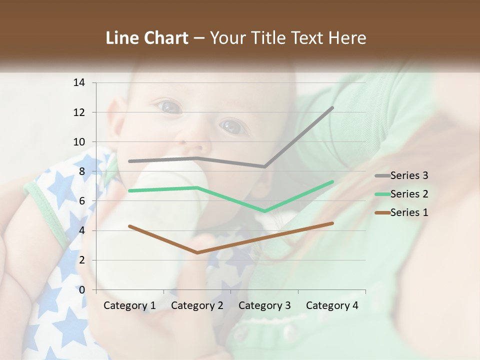 A Woman Feeding A Baby With A Bottle PowerPoint Template