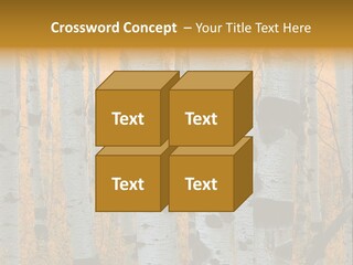 A Group Of Trees With Yellow Leaves In The Background PowerPoint Template