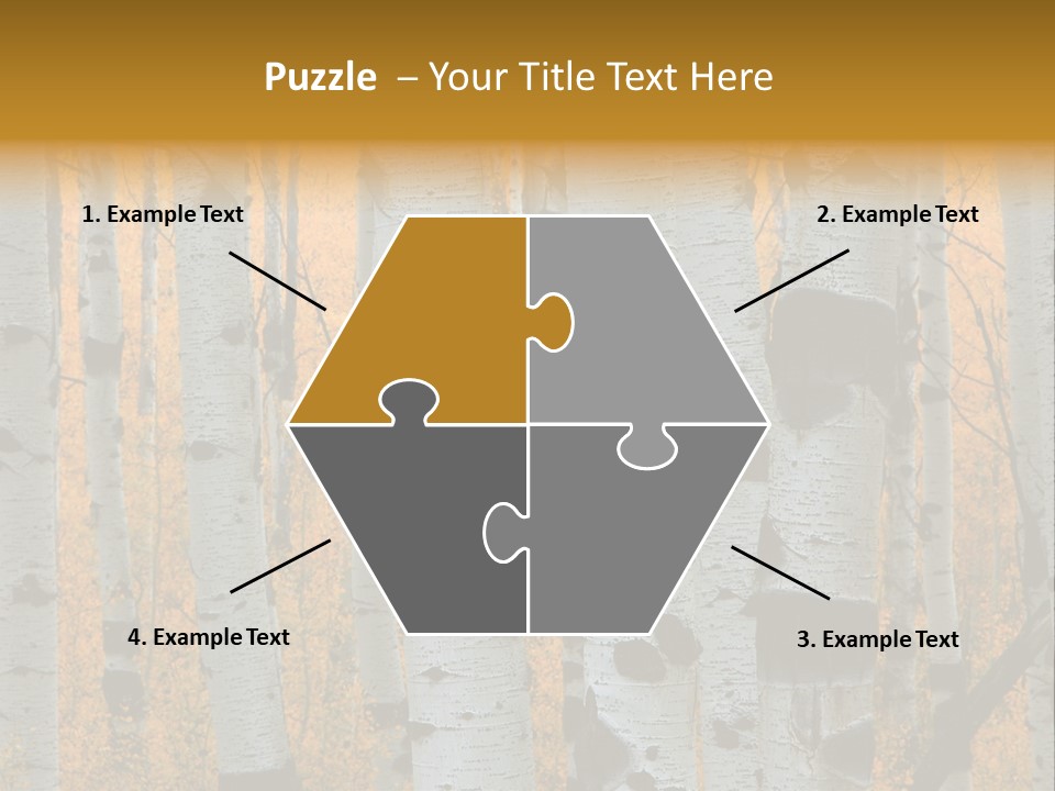 A Group Of Trees With Yellow Leaves In The Background PowerPoint Template
