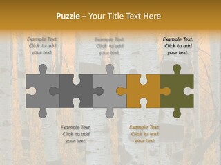 A Group Of Trees With Yellow Leaves In The Background PowerPoint Template