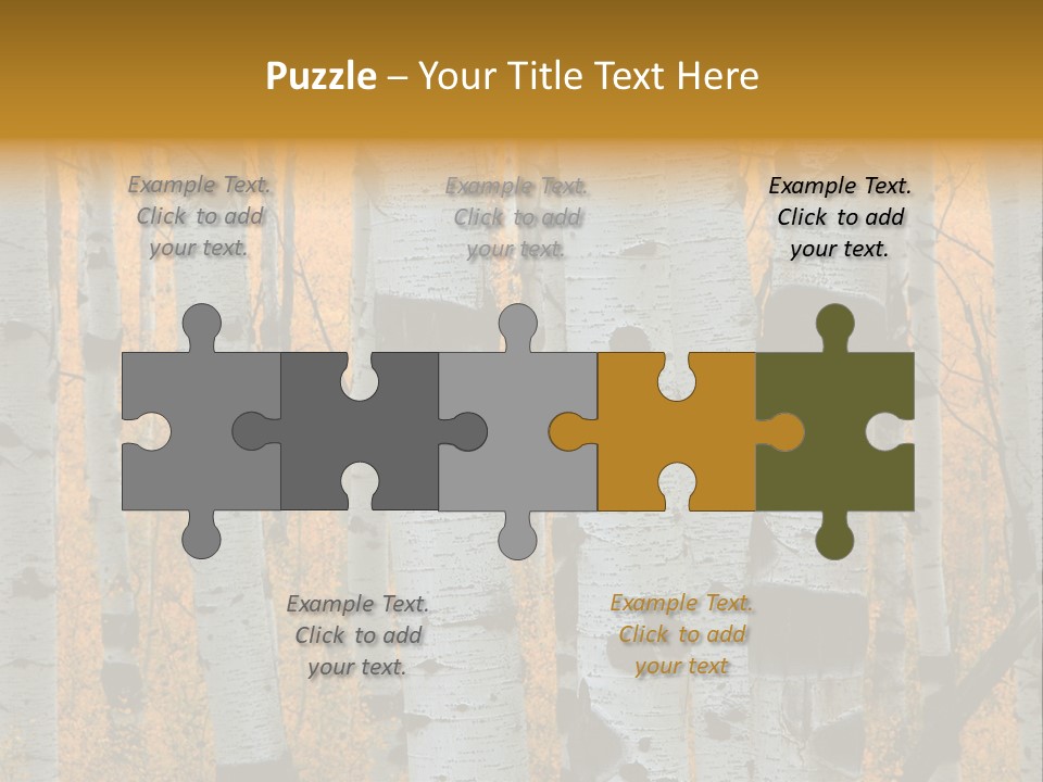 A Group Of Trees With Yellow Leaves In The Background PowerPoint Template