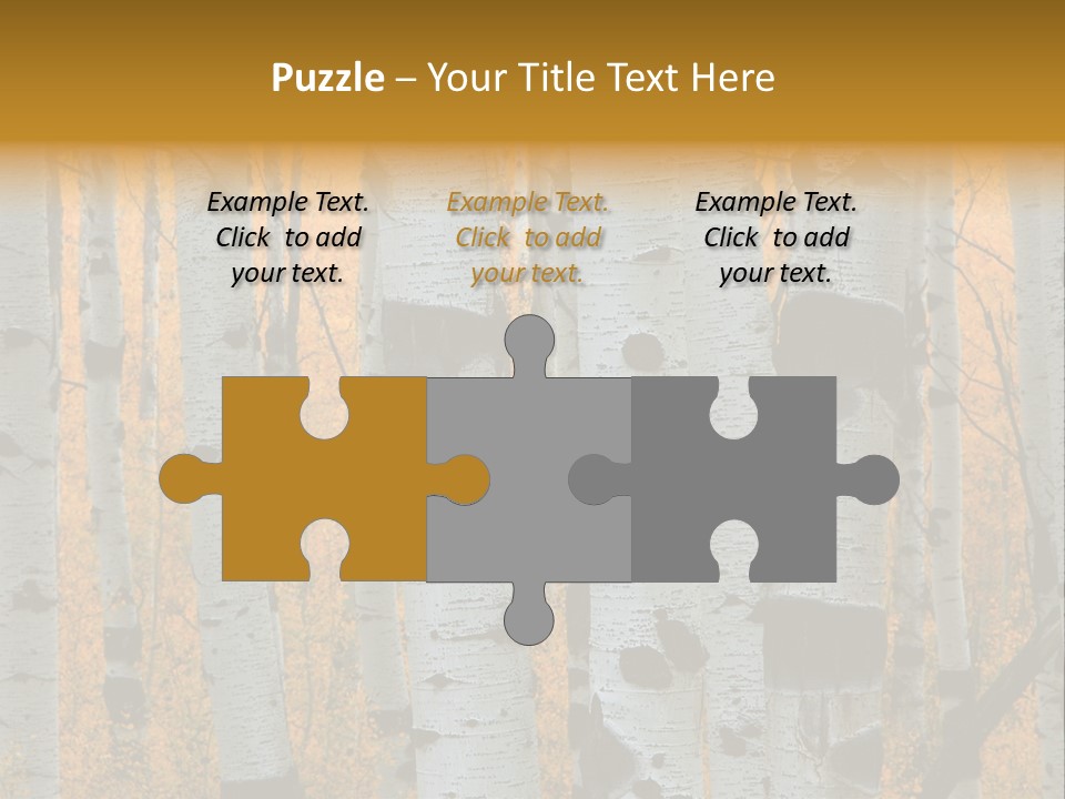 A Group Of Trees With Yellow Leaves In The Background PowerPoint Template