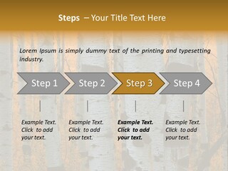 A Group Of Trees With Yellow Leaves In The Background PowerPoint Template