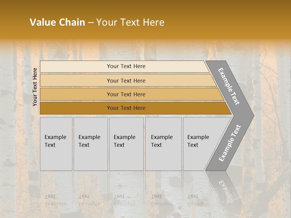 A Group Of Trees With Yellow Leaves In The Background PowerPoint Template