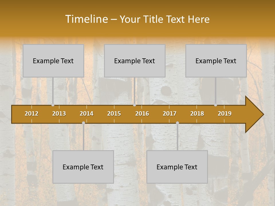 A Group Of Trees With Yellow Leaves In The Background PowerPoint Template