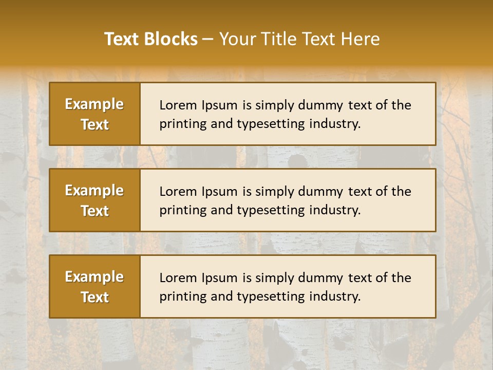 A Group Of Trees With Yellow Leaves In The Background PowerPoint Template