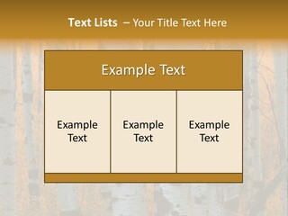 A Group Of Trees With Yellow Leaves In The Background PowerPoint Template