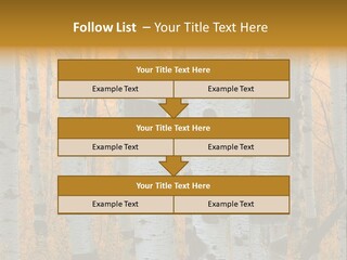 A Group Of Trees With Yellow Leaves In The Background PowerPoint Template
