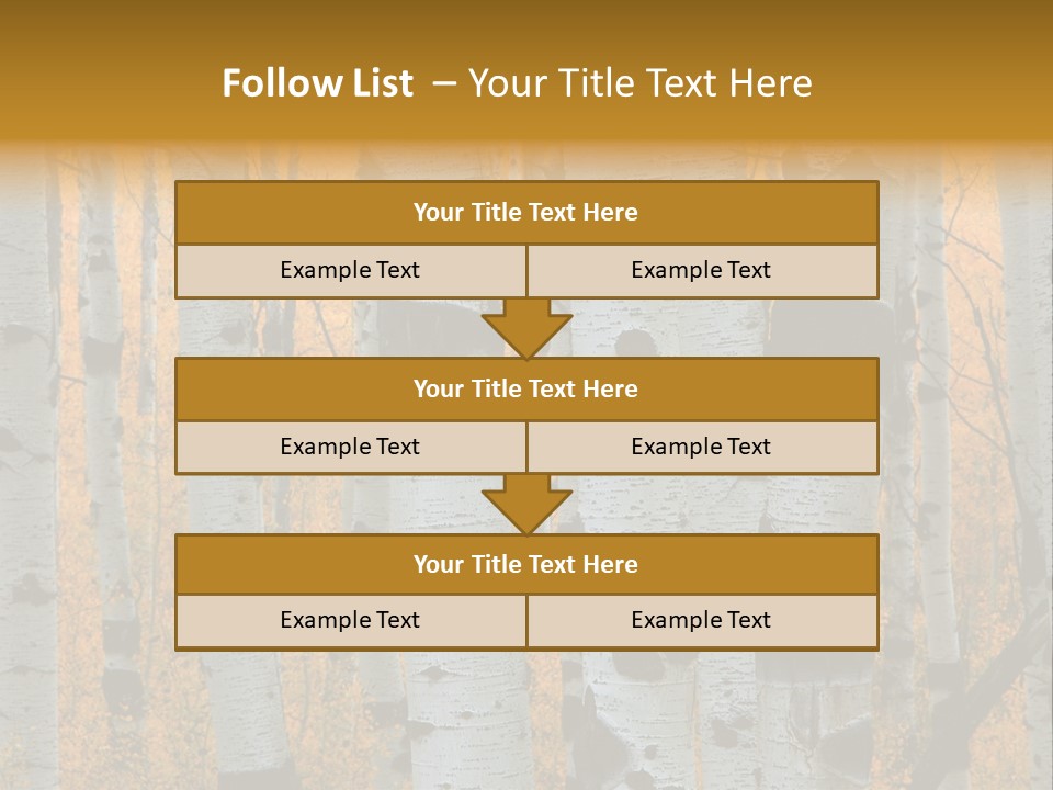 A Group Of Trees With Yellow Leaves In The Background PowerPoint Template