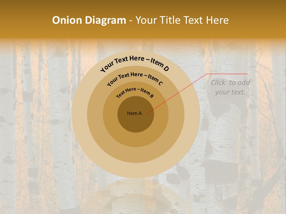 A Group Of Trees With Yellow Leaves In The Background PowerPoint Template