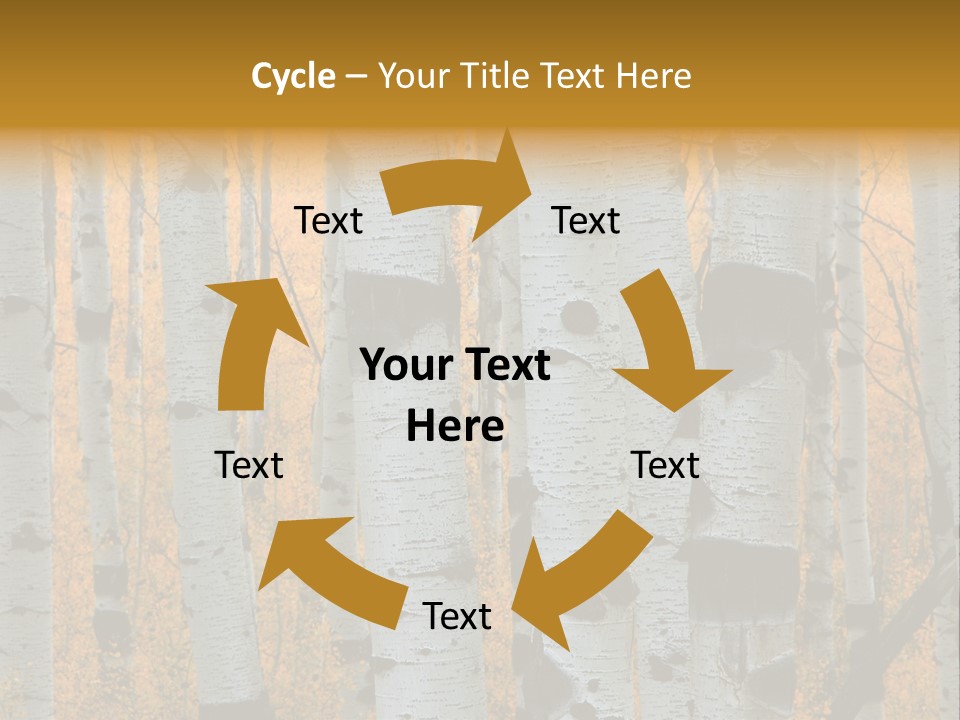 A Group Of Trees With Yellow Leaves In The Background PowerPoint Template